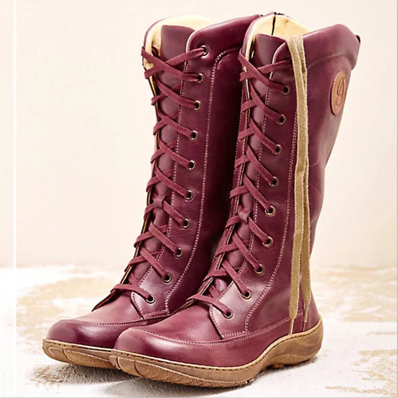 Long waterproof snow boots - Red