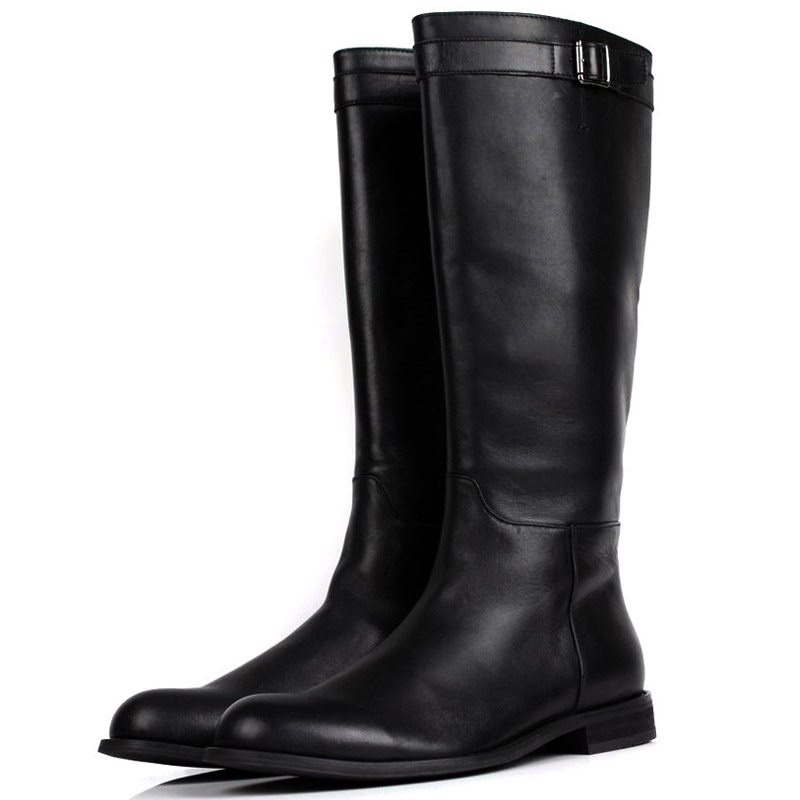 Long cowhide male Martin boots