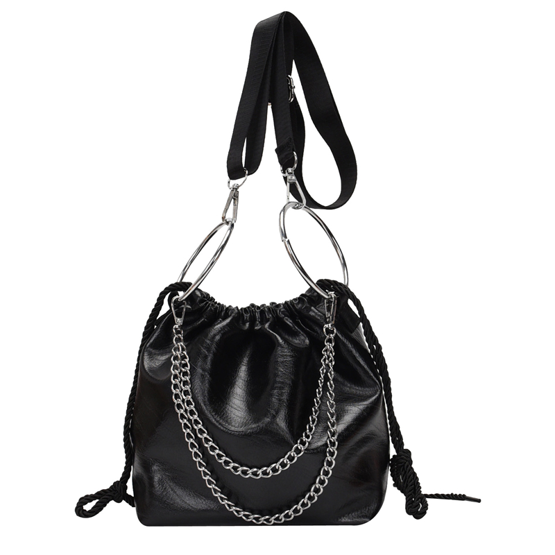 Pleated Bucket Shoulder Bag