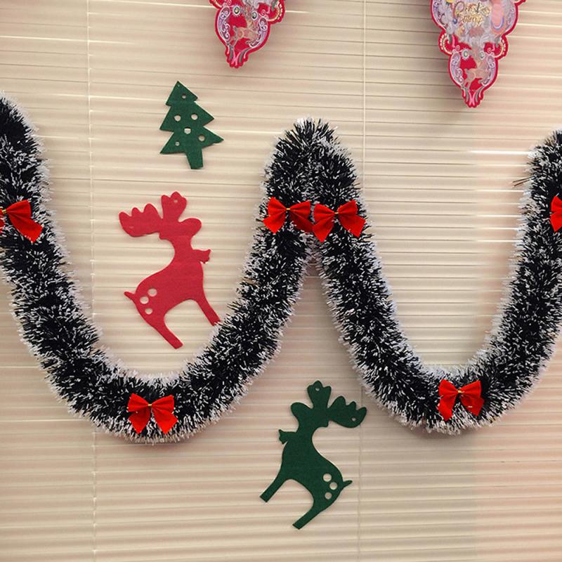 Christmas tree decoration garland (Black red)