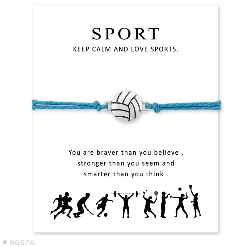 سوار ببطاقة بركة رياضية بتصميم الكرة المزدوجة