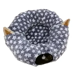 Foldable cat tunnel - Grey Star - View 1