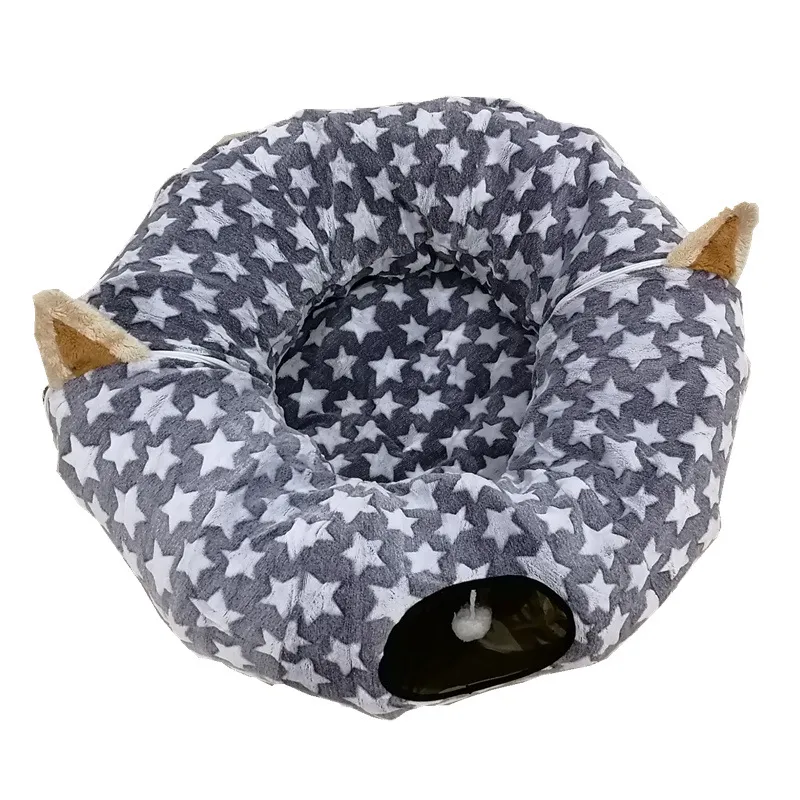Foldable cat tunnel - Grey Star