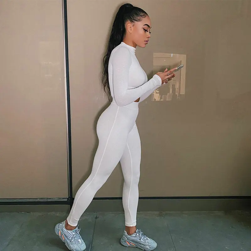 Two-piece Long-sleeved Short Top