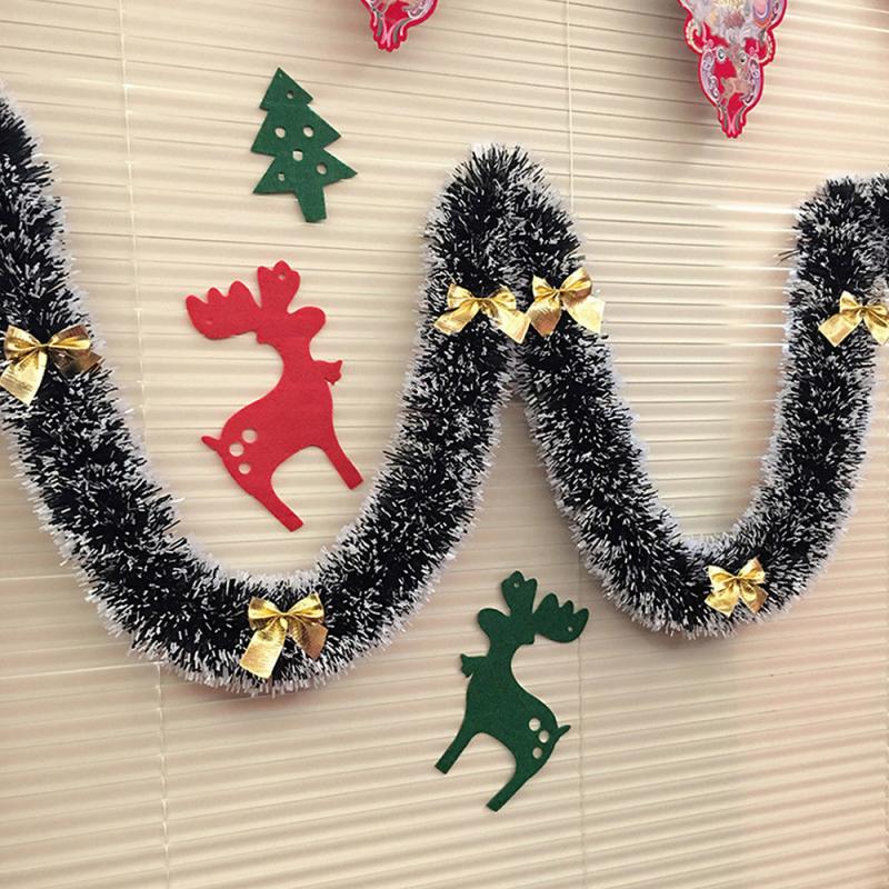 Christmas tree decoration garland (Black red)