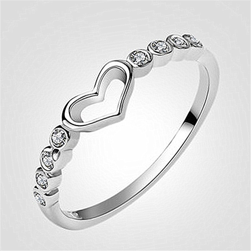 925 Sterling Silver Zircon Ladies Index Finger Ring | Fruugo KR