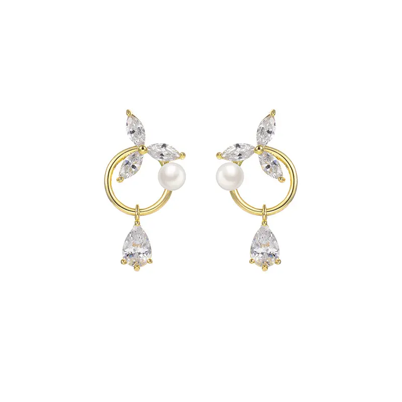 New Pearl Flower Earrings