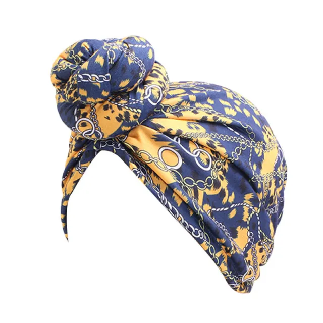Vortex flower headscarf hat Chain Navy - Shop at LoveMi
