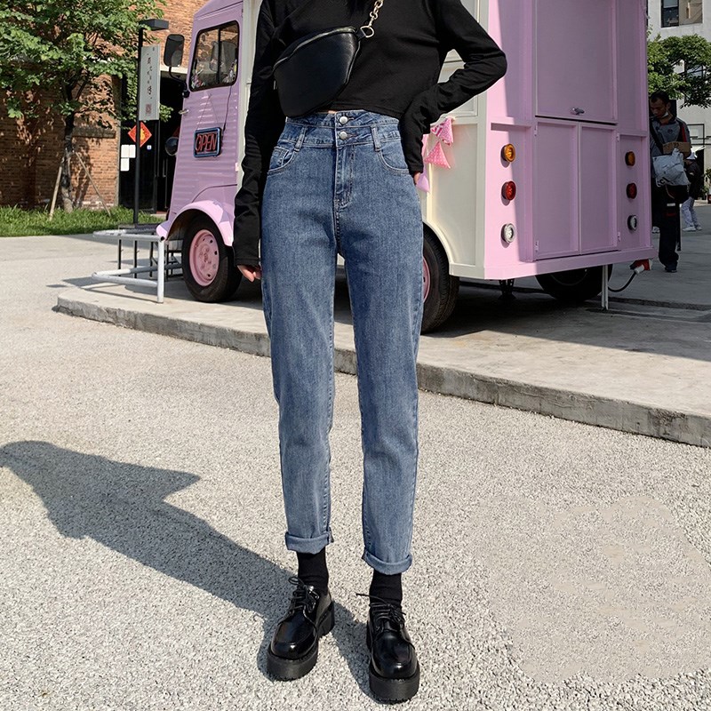 Smoky gray jeans Blue - Shop at LoveMi