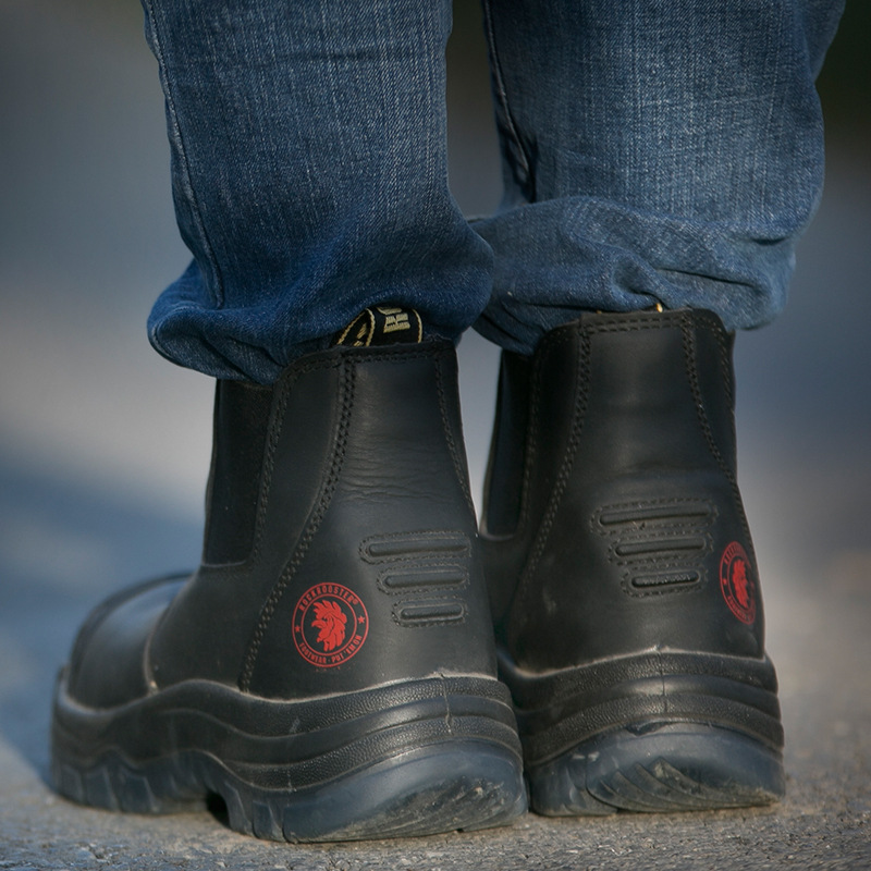 أحذية أمان عمل مقاومة للكسر والطعن بمقدمة فولاذية ومضادة للكهرباء الساكنة