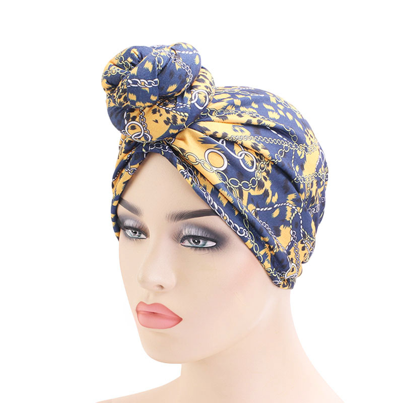 Vortex flower headscarf hat