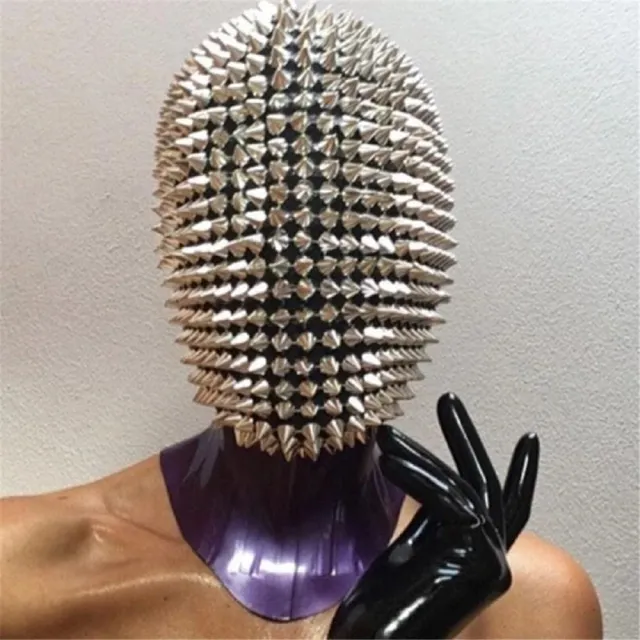Durian head rivet mask Silver - Shop at LoveMi