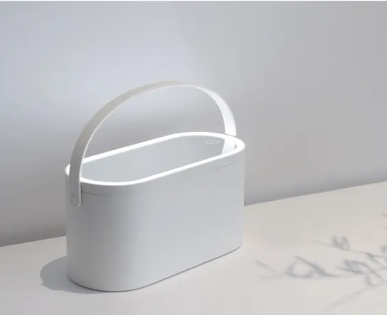 Led table contains cosmetic mirror White - Shop at LoveMi