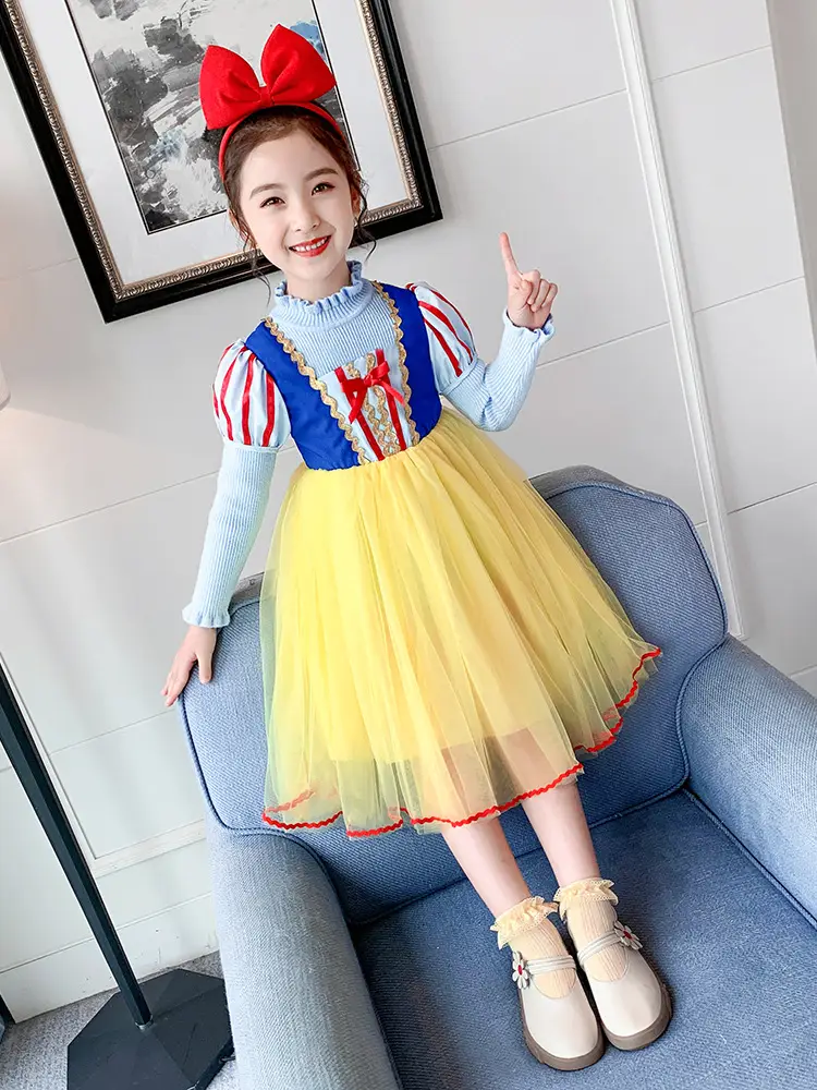 Girls' Polyester Dress Is Fashionable And Elegant