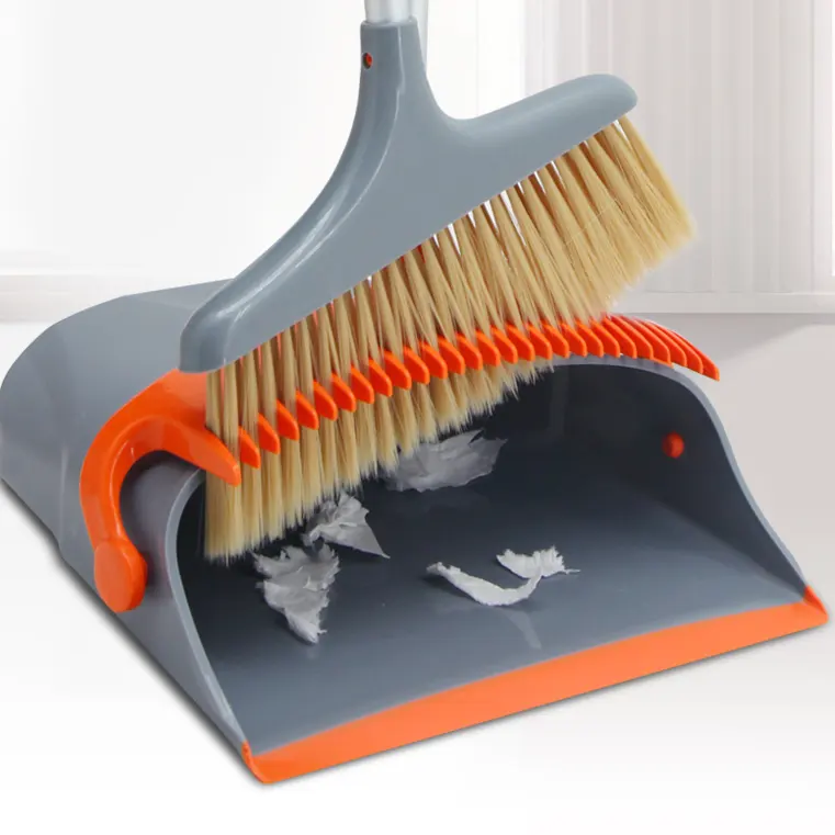 East New Fashion Luxury Broom Dustpan Combination Set Foldable