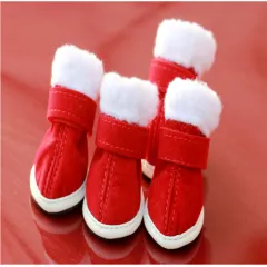 Pet christmas shoes - Red - View 1