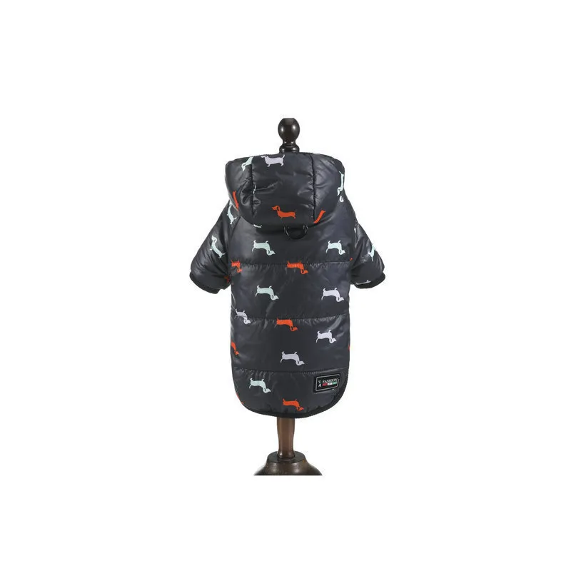 Puppy pattern cotton suit - Black