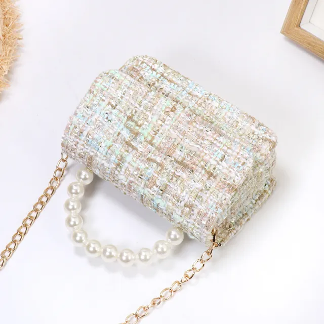 Princess personality pearl handbag Green - Shop at LoveMi