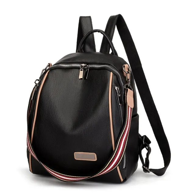 Large capacity pu ladies backpack Black - Shop at LoveMi
