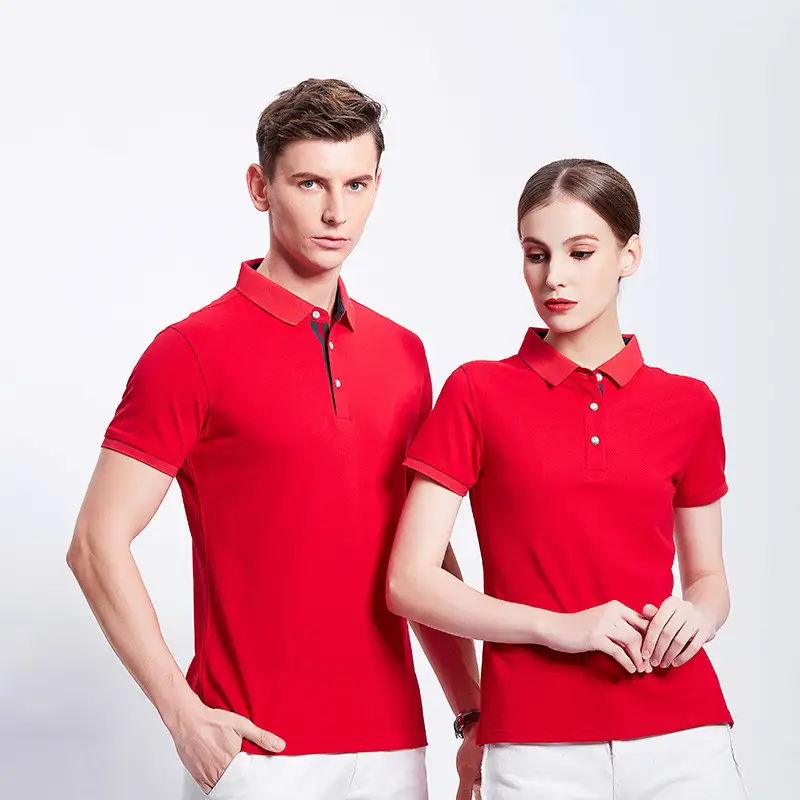 Casual solid color lapel T-shirt