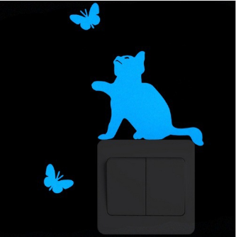 Cat and butterfly