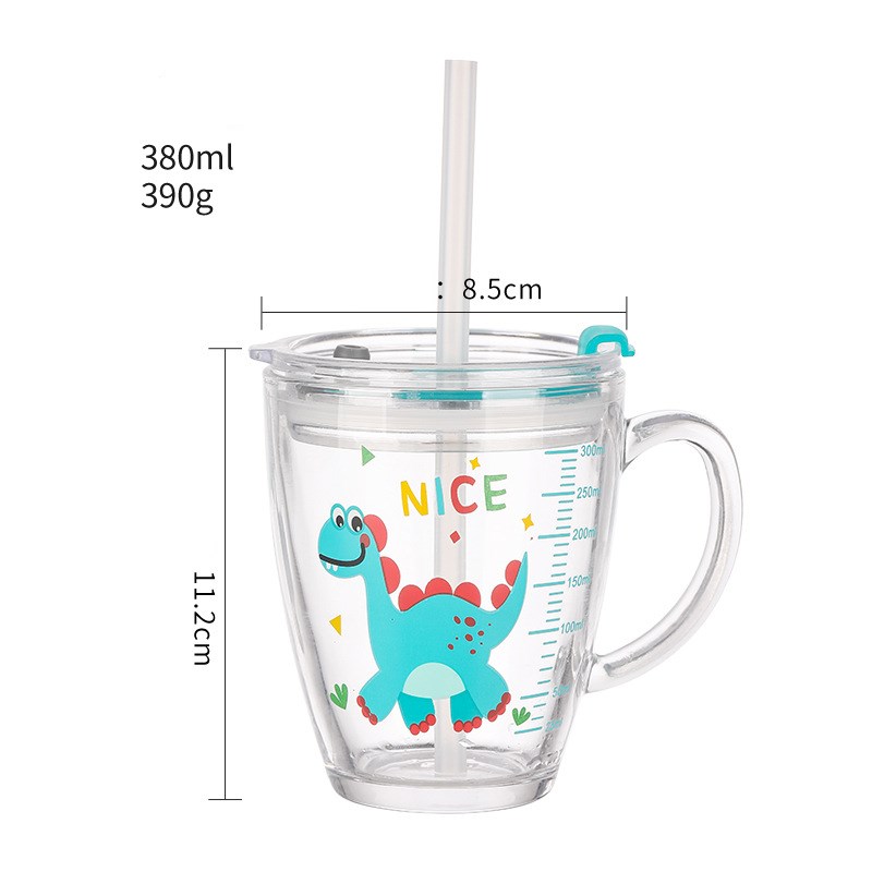 Tempered glass water cup