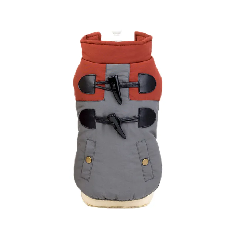 Horn button cotton vest - Dark Gray