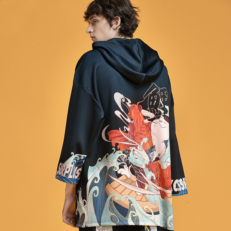 Kimura Sanshe Cat Lord Koi hoodie