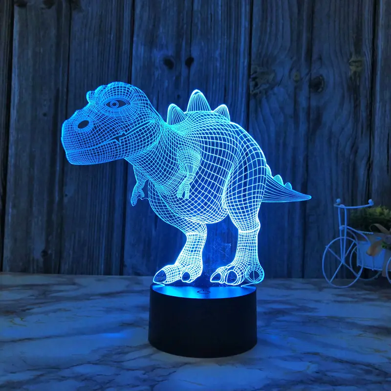 Colorful 3D Night Light Dinosaur Tyrannosaurus Rex