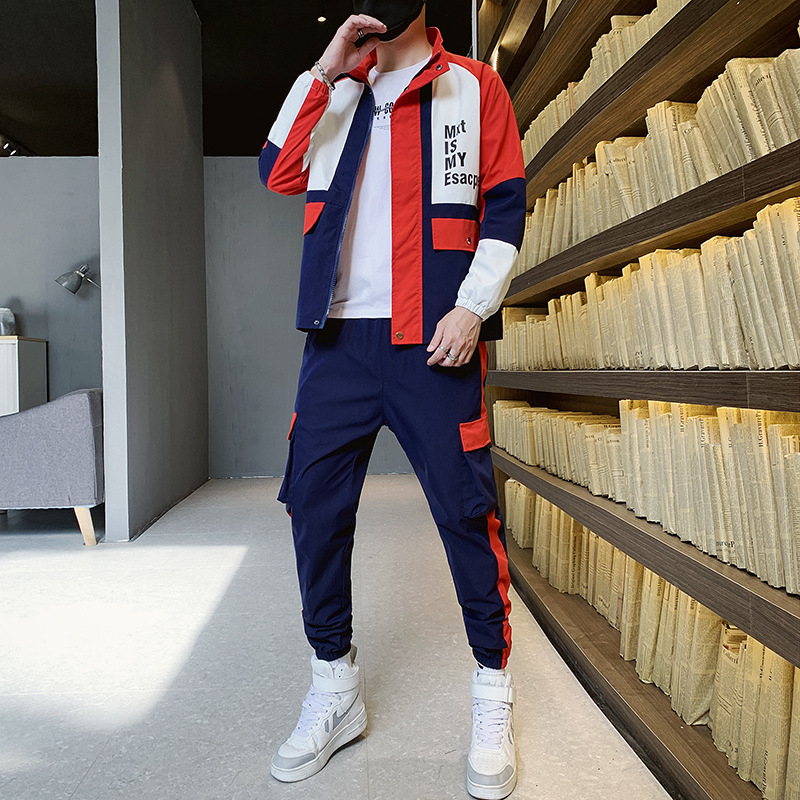 Two-piece hip-hop jacket sportswear