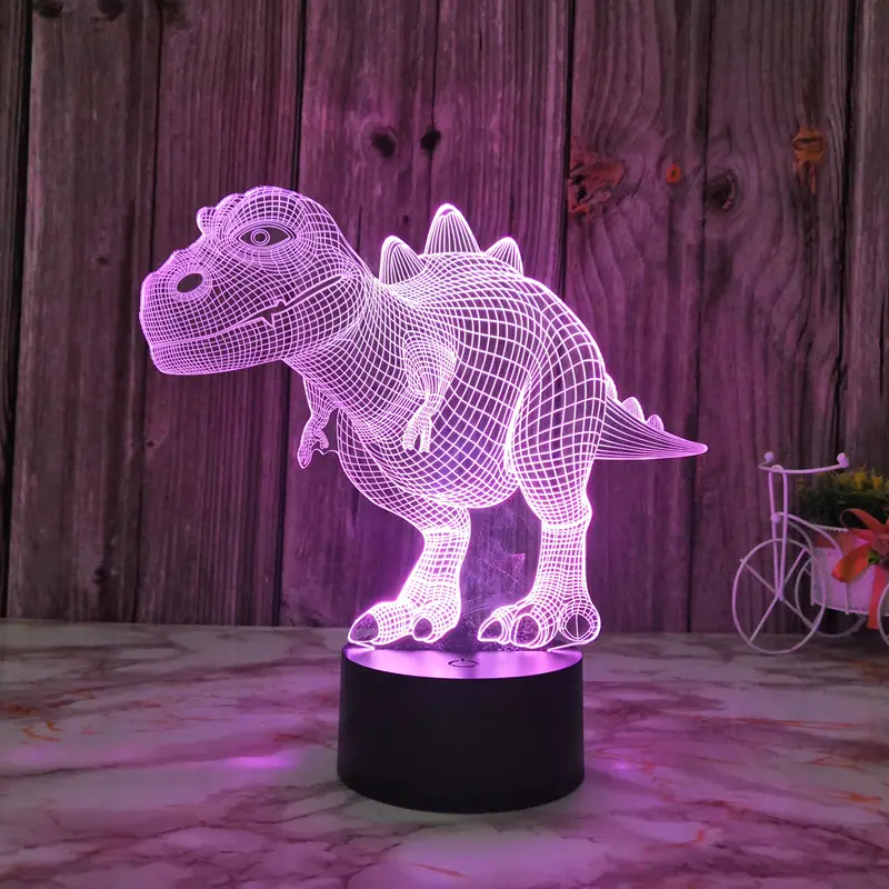Colorful 3D Night Light Dinosaur Tyrannosaurus Rex