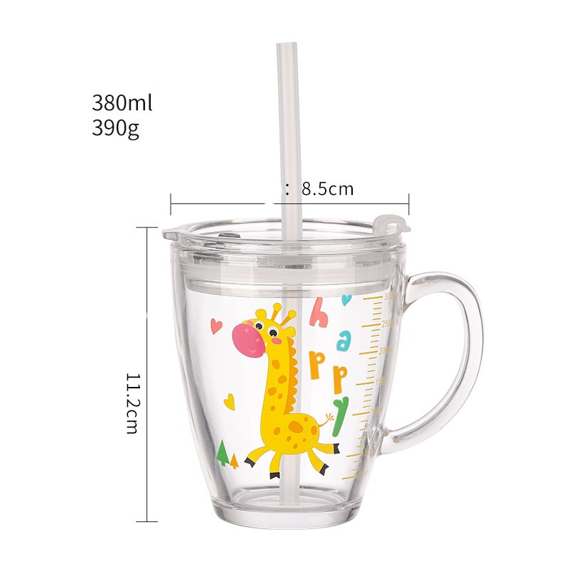 Tempered glass water cup