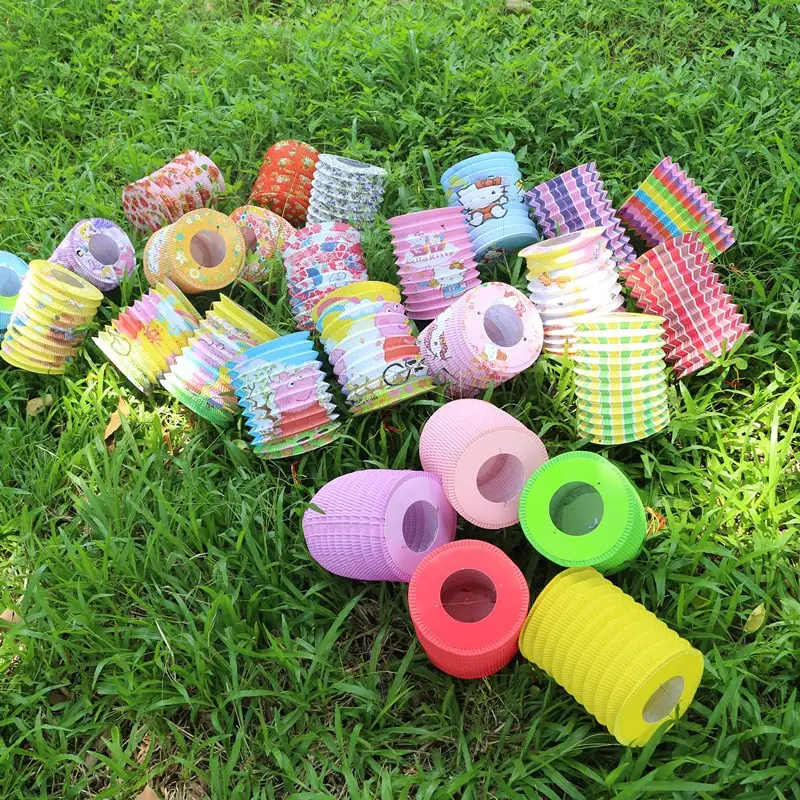 Mid-autumn festival folded paper lanterns