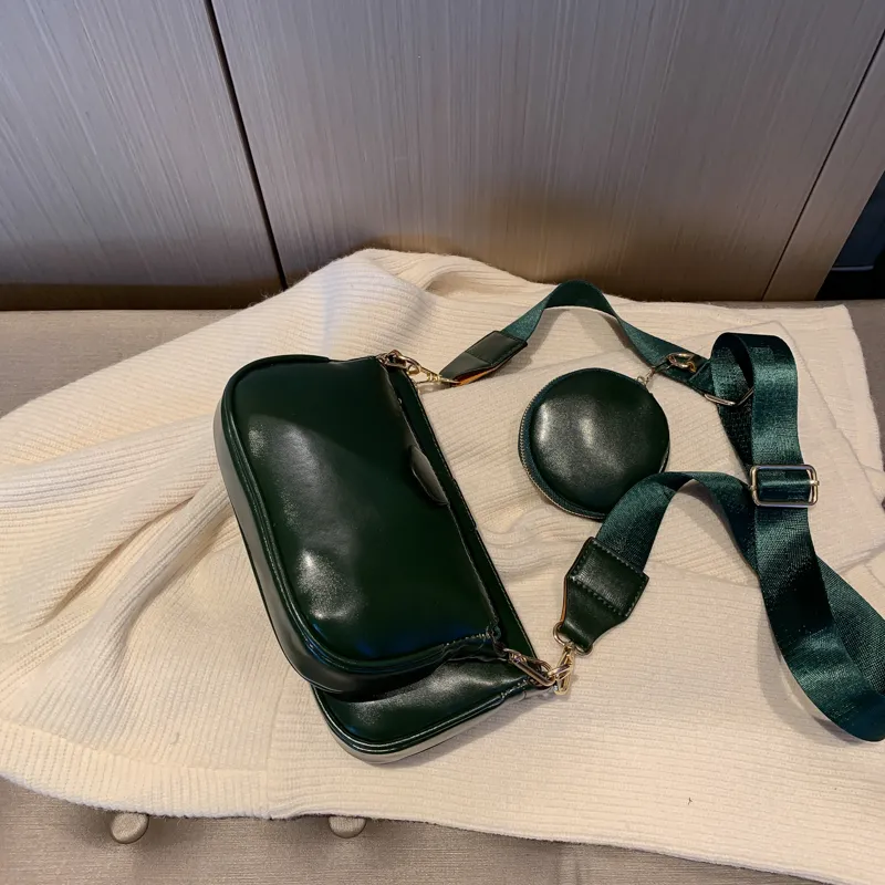 One-shoulder armpit bag - Green
