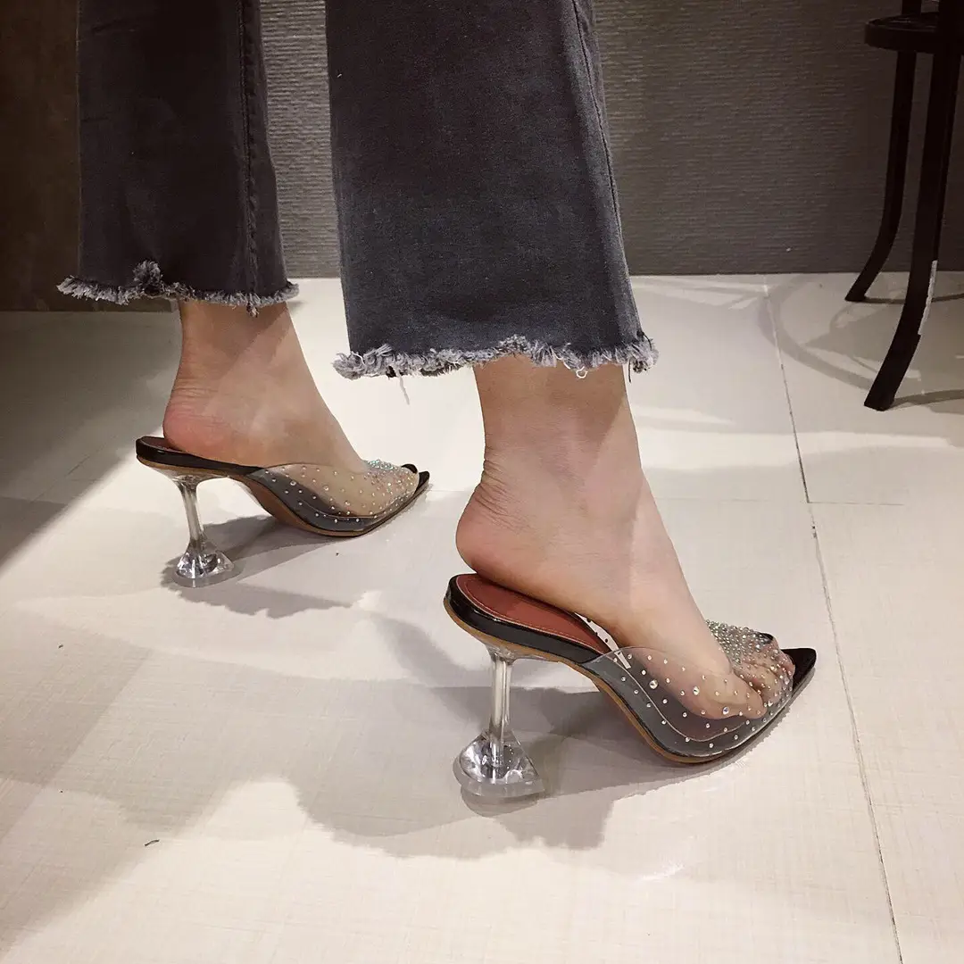 High heel plus size sandals