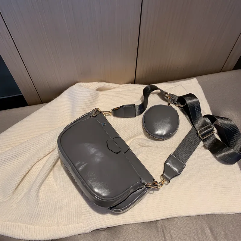 One-shoulder armpit bag - Grey
