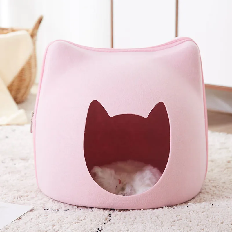 Deep sleep litter cat bed - Pink