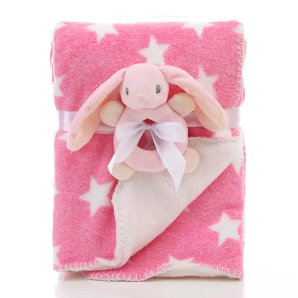 Coral wool lamb wool double blanket