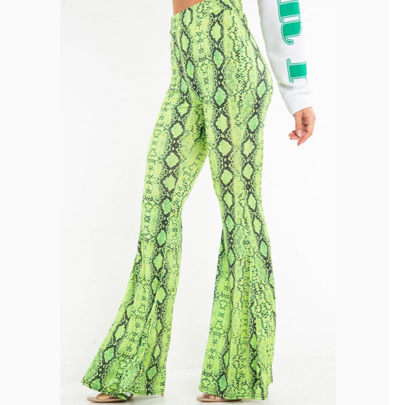 Snakeskin Fashion Wide Leg Pants
