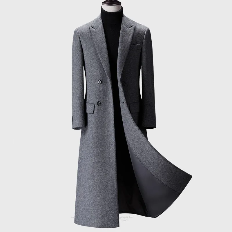 Men's Trench Coat Woolen Cloth