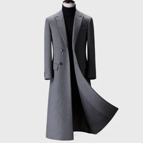 Men's Trench Coat Woolen Cloth