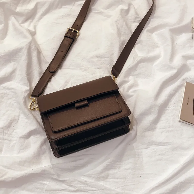 All-match ins small square bag - Coffee