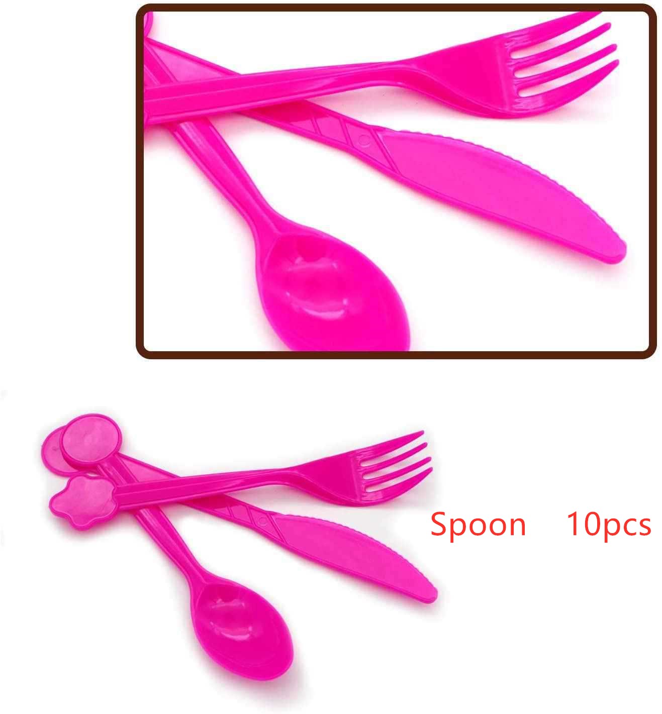 Rose red spoon