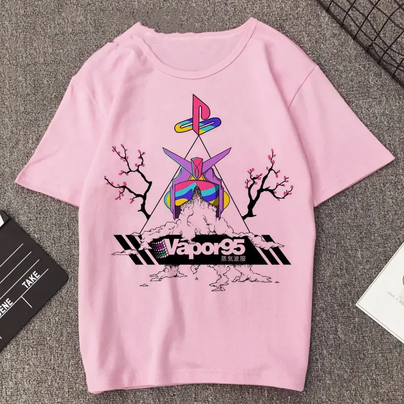 Printed round neck short sleeves