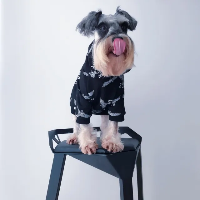 Pet clothes fall/winter sweater Black Plus Velvet - Shop at LoveMi