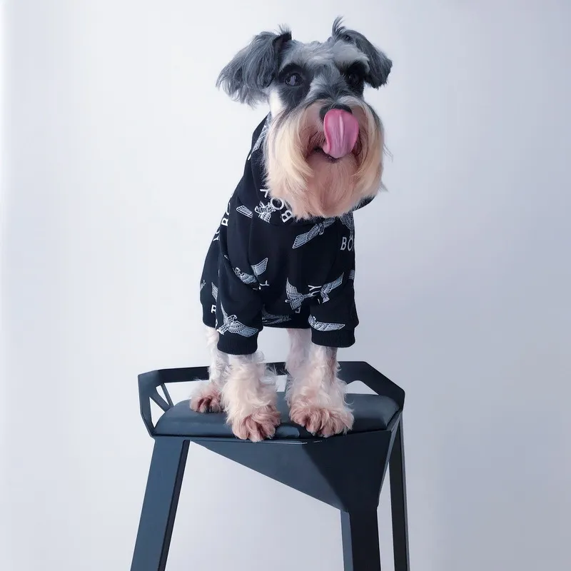 Pet clothes fall/winter sweater - Black Plus Velvet