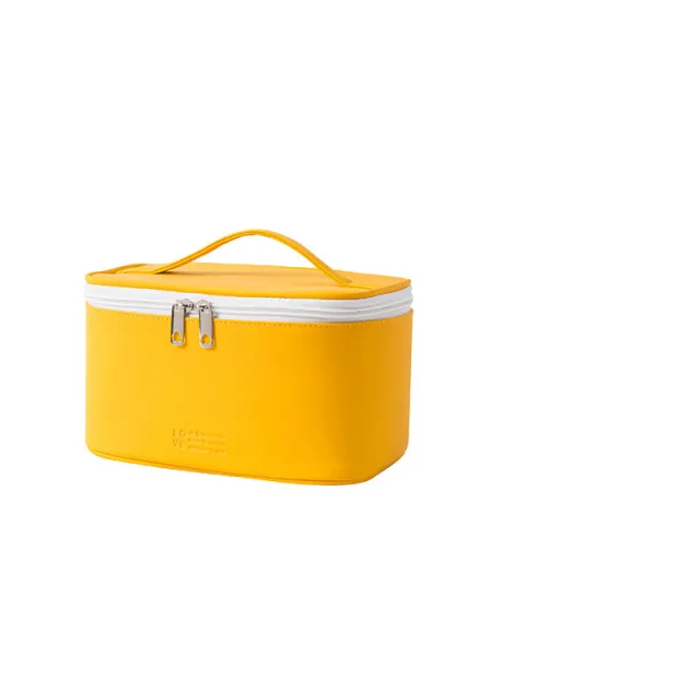 Color waterproof cosmetic bag Yellow - Shop at LoveMi