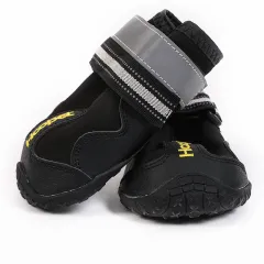 Reflective waterproof shoes for dogs - Black - View 1