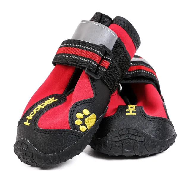 Reflective waterproof shoes for dogs Red - Shop at LoveMi