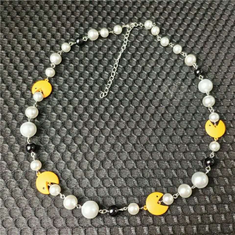 Dice smiley clavicle chain